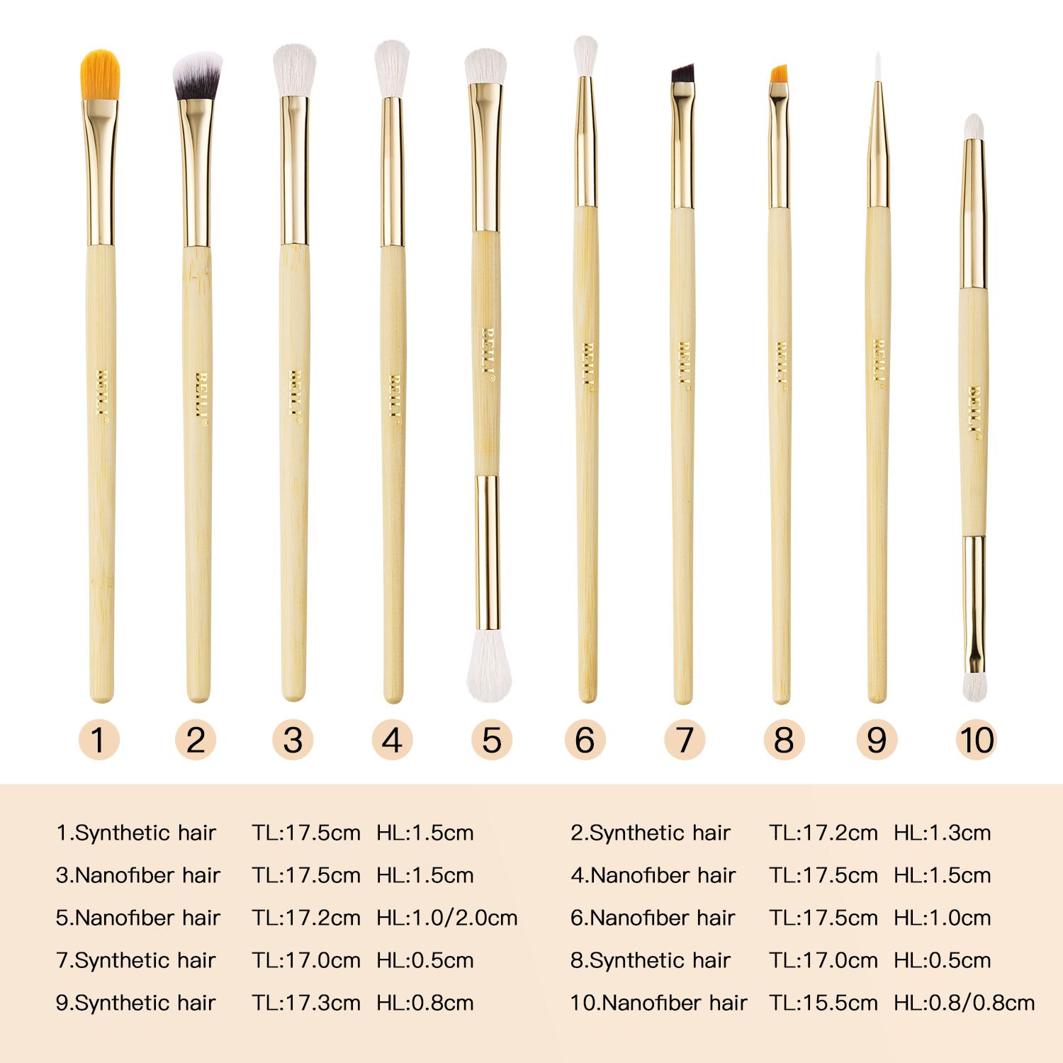 BEILI Doppelendiger Make-up-Pinsel – Ultrafeiner Eyeliner & Abgewinkelter Augenbrauenpinsel In Einem, Schwarz