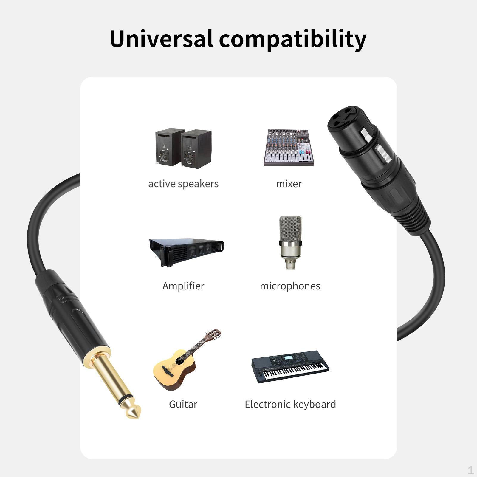 

1/4-дюймовый кабель TRS - XLR 1/4 аудио соединение микшер для дома 1M