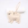 Chinese Pastoral Dog PU Leather Keychain Bag Charm Handbag Pendant Lightweight Accessory For Everyday Use