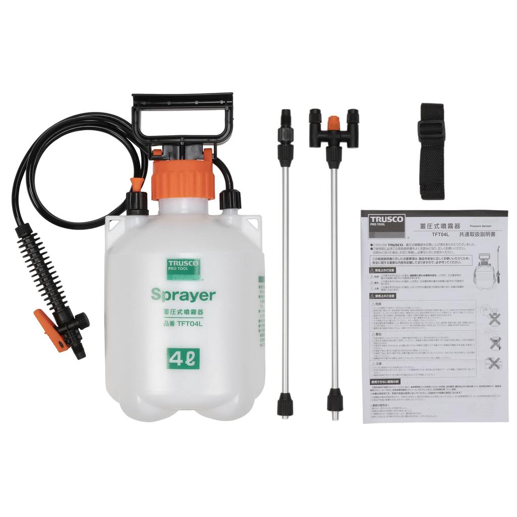 Pulvérisateur à pression TRUSCO TFT04L, 4L,