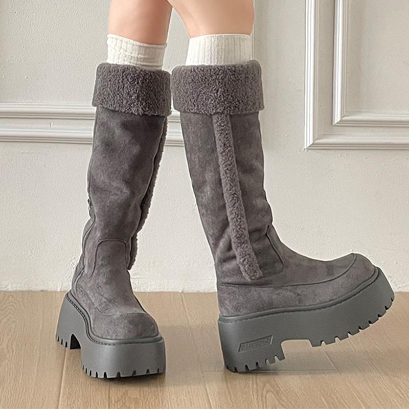 Fur Women Snow High Boots High