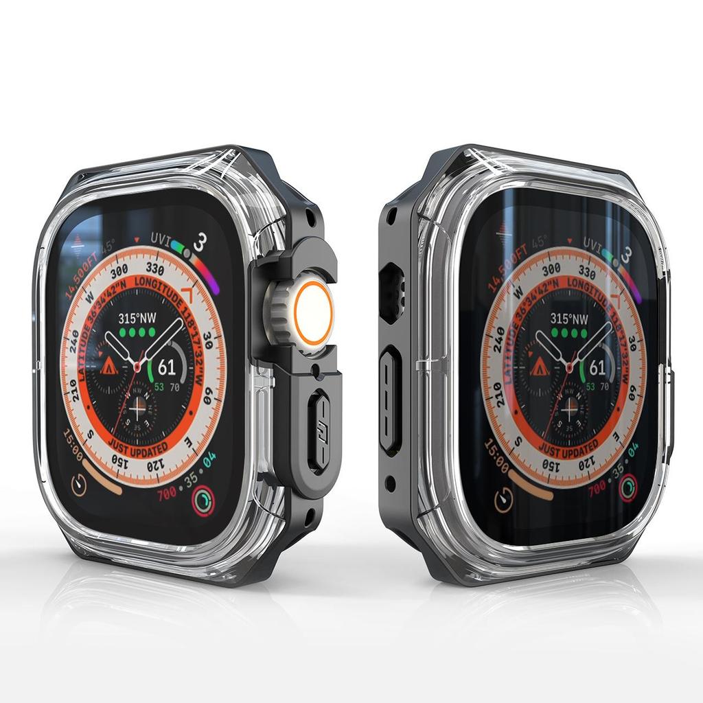 Cover for Apple Watch Case ultra 49mm 44mm 40mm 45mm 41mm accessories Screen protector TPU+PC Bumper iWatch series 9 8 7 SE 6 5