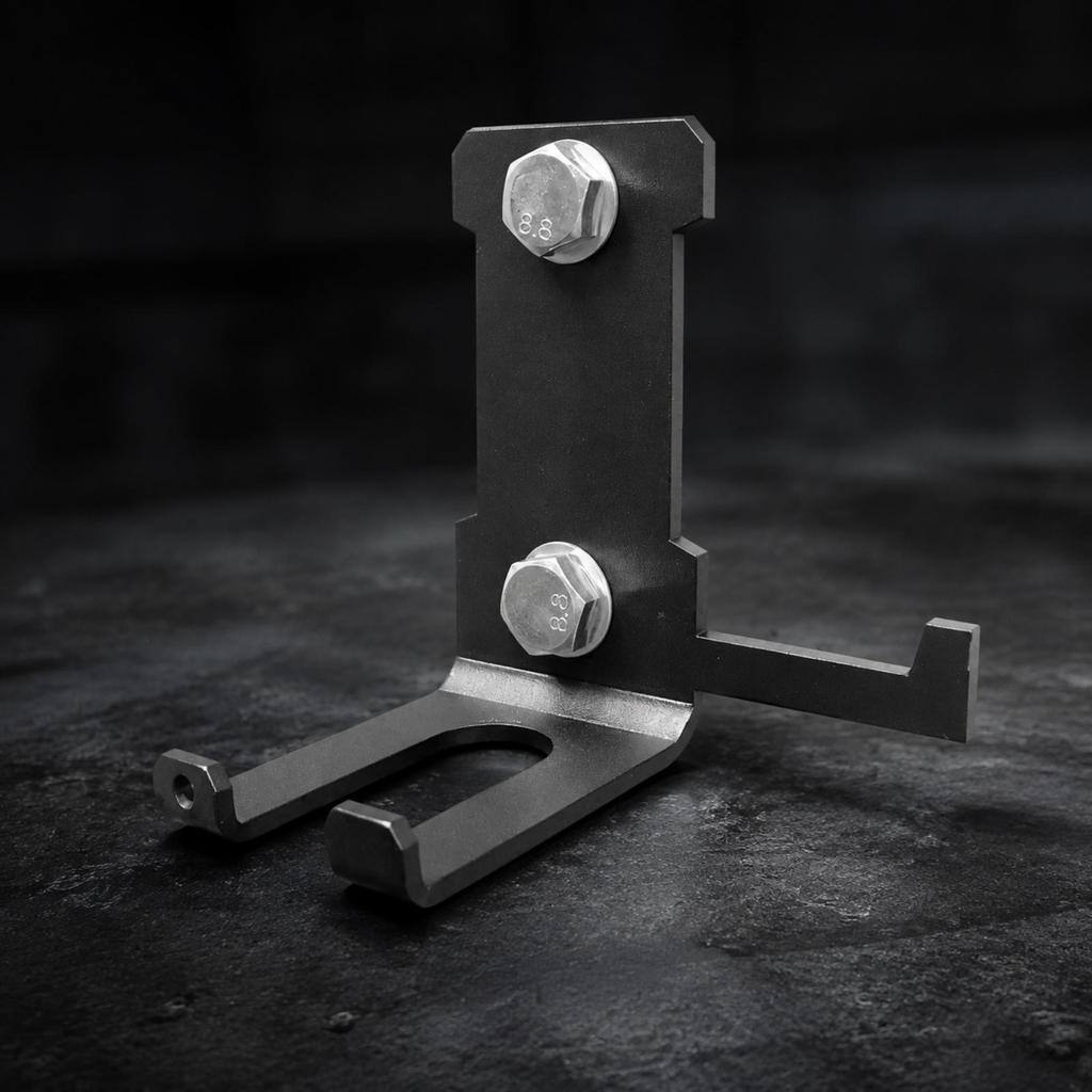 Barbell Hanger Space-Saving Holder with Hook Rust-Resistant for Athletes