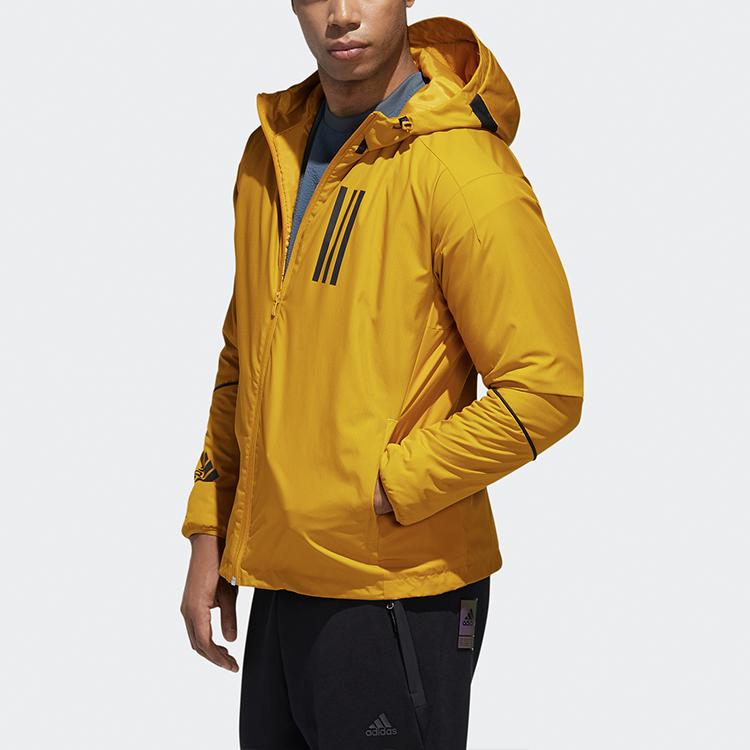 Adidas W.N.D. Hooded Sports Jacket Men Outerwear Gold GF3968