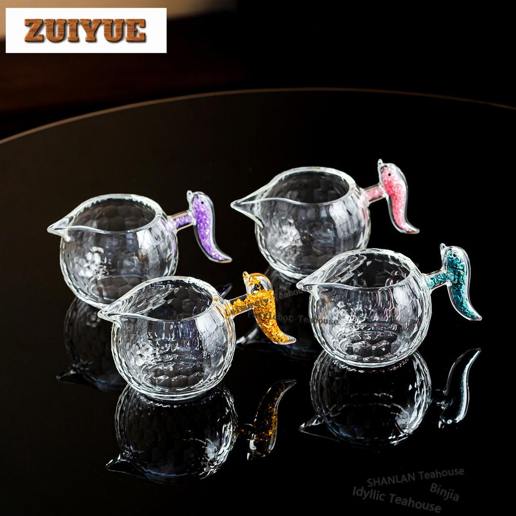 250ml Heat-resistant Glass Tea Pitcher Tea Divider Cha Hai Dispenser Household Justice Cup Oolong Tea Fair Mug Cha Supplies