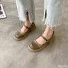 New comfortable Women Retro Thick Heel Single Shoes Elegant minimalist Square toe women's shoes Fashionable versatile high heels