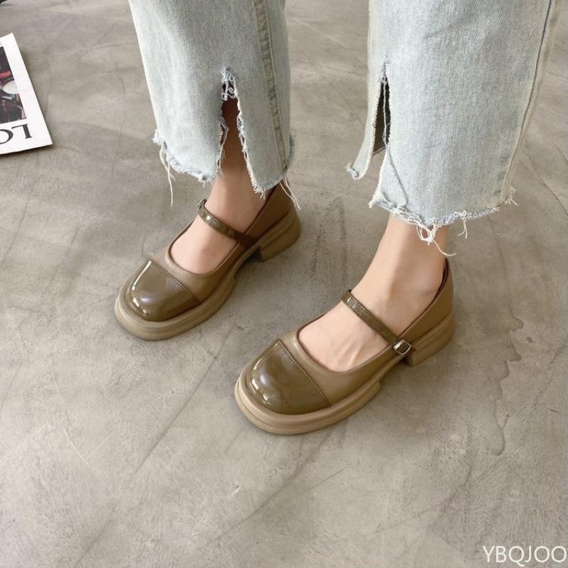 New comfortable Women Retro Thick Heel Single Shoes Elegant minimalist Square toe women's shoes Fashionable versatile high heels