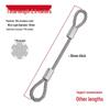 Rust-Proof, Wear-Resistant Steel Wire Rope with Aluminum Head - High Load-Bearing, Corrosion-Resistant, Thickened for Outdoor Industrial Safety