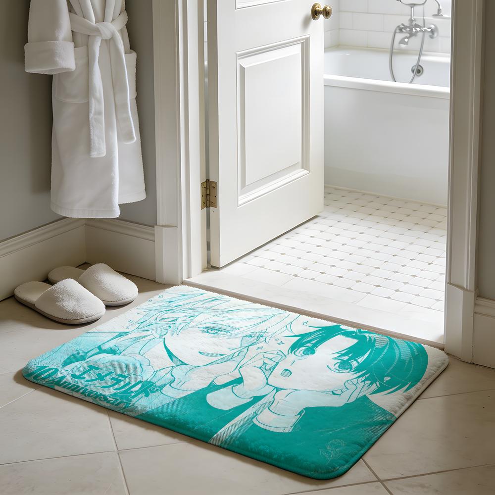 Hot BL SSekaiichi Hatsukoi Floor Mat Soft Flannel Absorbent Mat Non-Slip Rug Home Bedroom Bathroom