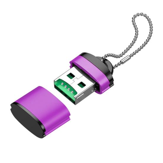 High-Speed USB Card Reader Portable Multi-Slot Adapter for TF/SD Cards, Plug-and-Play Fast Data Transfer Card Reader for Phone Computer Speaker