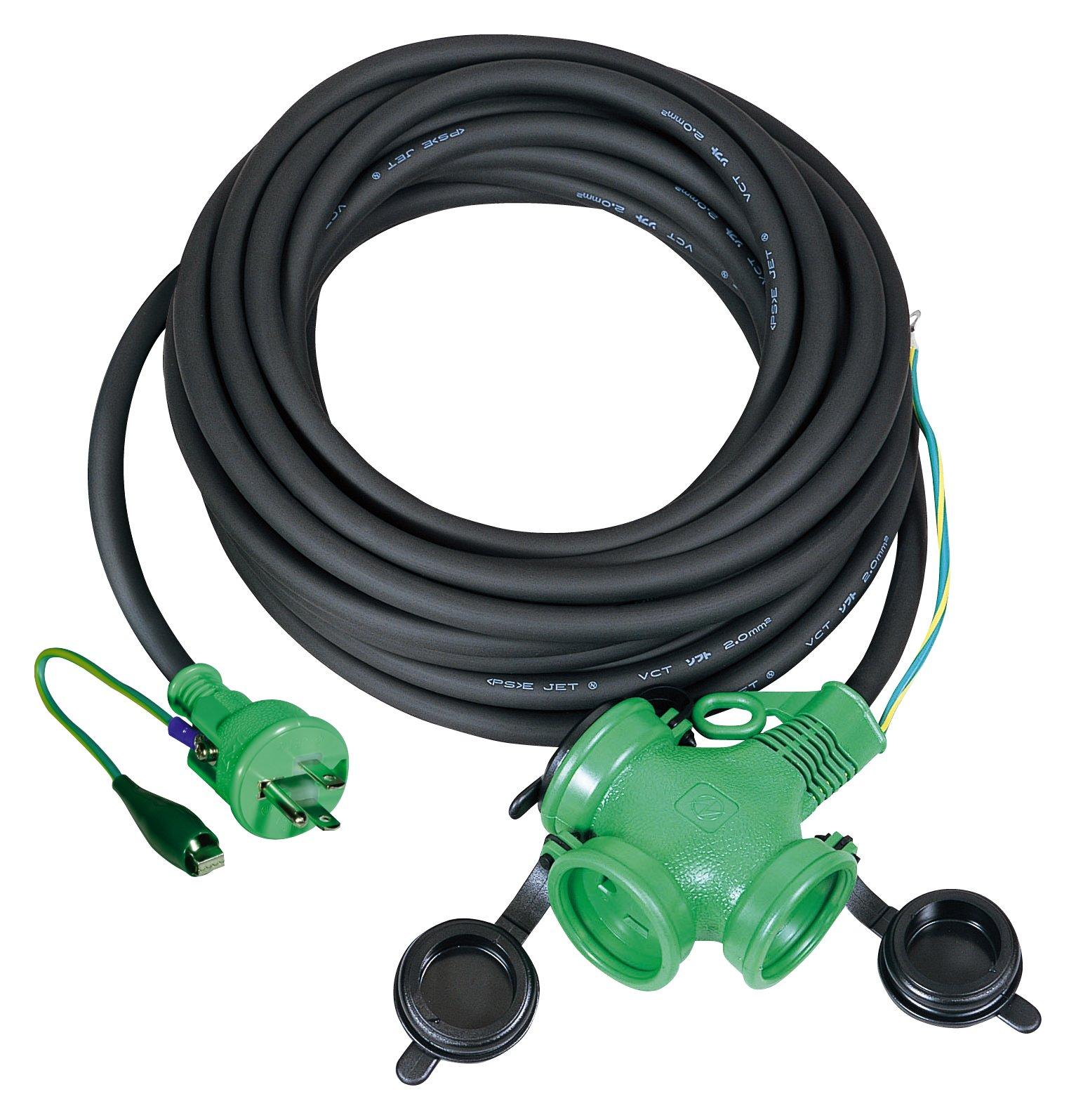 

Nichido Kogyo Repair Pockin Rainproof Extension Cord PPTW-10E-RE чорний