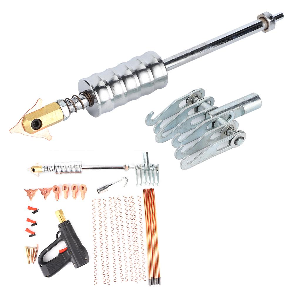 86pcs Dent Puller Stud Welder Kit Auto Car Spot Repair Device Stud Welding Hammer Gun Tool