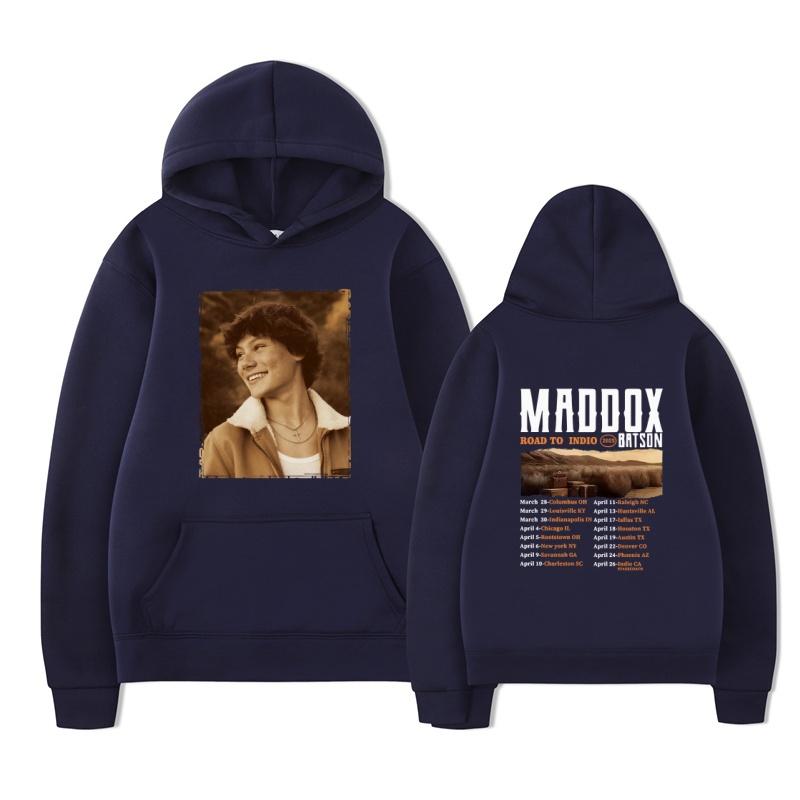 Maddox Batson 2025 fashion new printed hoodie men's long sleeved sportswear fashion pullover hoodie hooded pocket sweatshirt