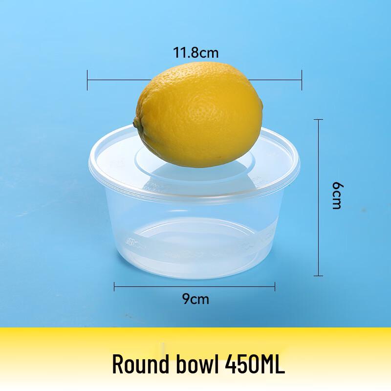 Lantuan Disposable Round Takeout Bowls with Lids