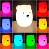 Silicone Night Lamp Teddy Bear LED RGB