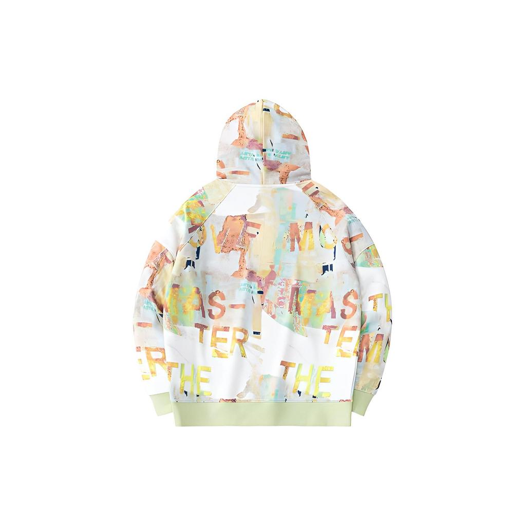 Anta All Over Print Buchstaben Hoodie Damen Hoodies Reinweiß 162418725-6