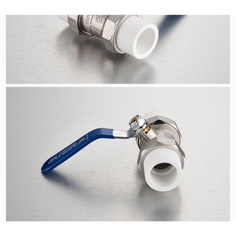 Home Double Loose PPR Ball Valve 20 25 32 Pipe Brass Tap Water Pipe Fittings Hot Melt Pipe Switch Loose Valve 1/2" 3/4" 1"