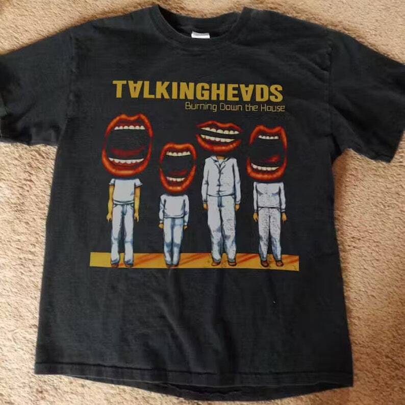 SALE Rare talking heads T-shirt Black Unisex T-Shirt S