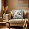 1 Stück Schlafender Bichon Frisé Aufdruck Kissenbezug, Geeignet für Sofa, Schlafzimmer, Wohnzimmer, Ein Herzerwärmendes Geschenk für Hundeliebhaber.