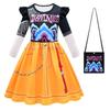 New Children's Dress Cosplay Witch Hunter Performance Flying Sleeves Long Sleeves A Word Skirt