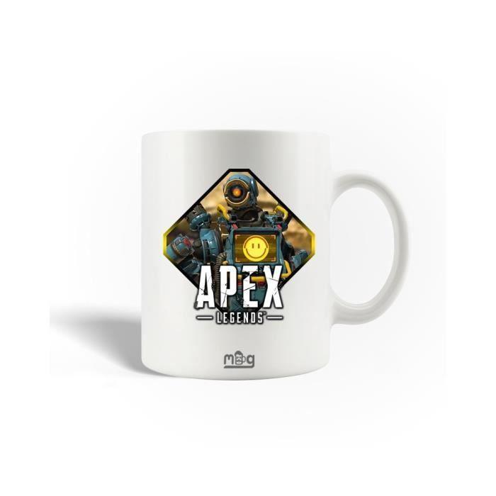 Mug en Céramique - Apex Legends - Robot - 30cl - Compatible Lave-Vaisselle - Blanc