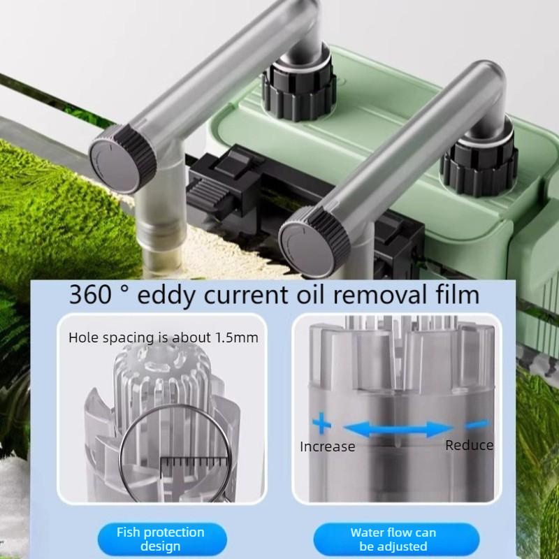 Aquarium Filters Oil Film Removal Silent Hanging Filters Circulation Water Purifier Fish Tank Filter Fishbowl Filter System