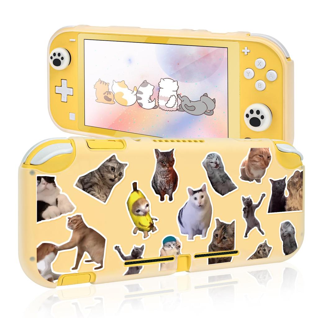 DLseego Switch Lite Cat Meme Switch Lite Switch Lite Switch Lite Transparent Switch Lite Full Light and Easy To Put On and Take Made of Analog Stick