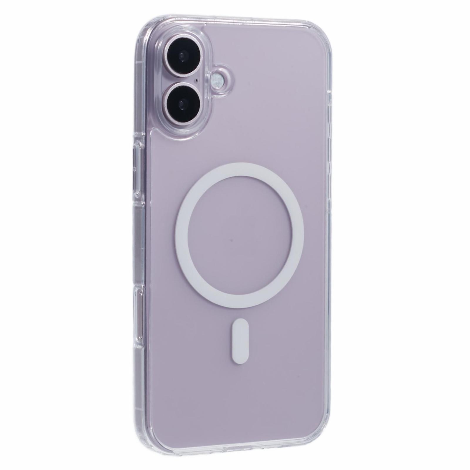 

X-LEVEL For iPhone 16 Case Compatible with MagSafe PC+TPU Matte Phone Cover Transparent