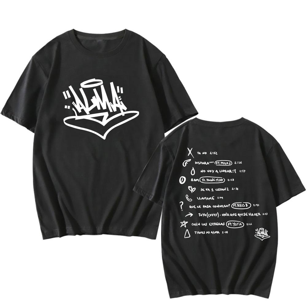 

Футболка Nicki Nicole ALMA 2024 Новый альбом Графическая футболка Хлопок Мужские/Женские Летние футболки с коротким рукавом Повседневные футболки с принтом Топ M чёрный