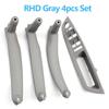 LHD RHD 4-teiliges Set Türfensterschalterblende Armlehnen-Zuziehgriffabdeckung Zierleiste Für BMW X5 X6 E70 E71 E72 2007-2014