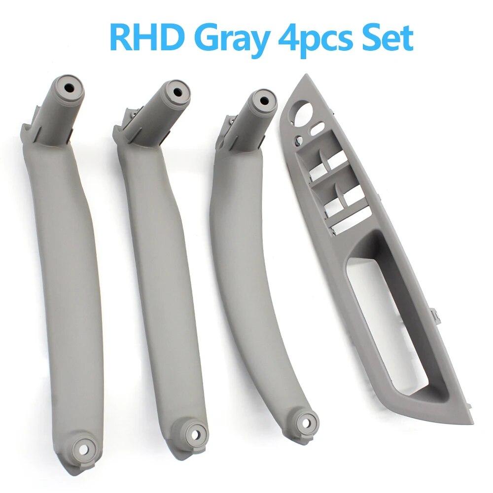 LHD RHD 4-teiliges Set Türfensterschalterblende Armlehnen-Zuziehgriffabdeckung Zierleiste Für BMW X5 X6 E70 E71 E72 2007-2014