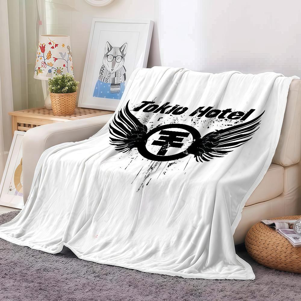 Rock Band T-Tokio H-Hotel Blanket Warm And Soft Suitable For Bedroom Living Room Sofa Bed Office Travel Camping
