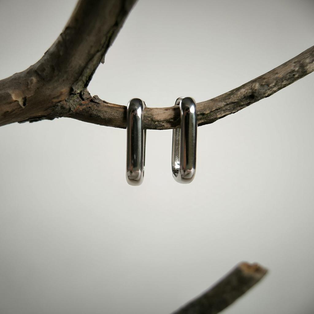 Silver Earrings Without Stones (2185840)