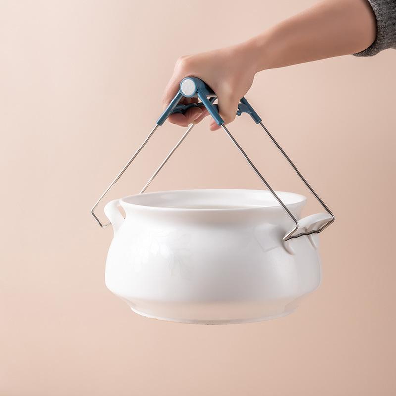 Anti-scalding Clip Dish Clamp Steamer Gripper Silicone Gloves Microwave Oven Tray Non-slip Pan Gripper Clip Kitchen Accessories