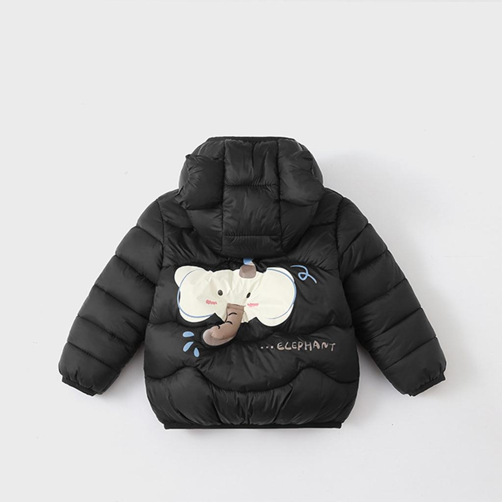 Kinder Trendige Bequeme Langarm Kapuzen Daunenjacke Wintermantel für Jungen und Mädchen
