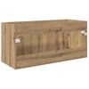 Washbasin Cabinet with Door Artisan Oak Wood Based Material