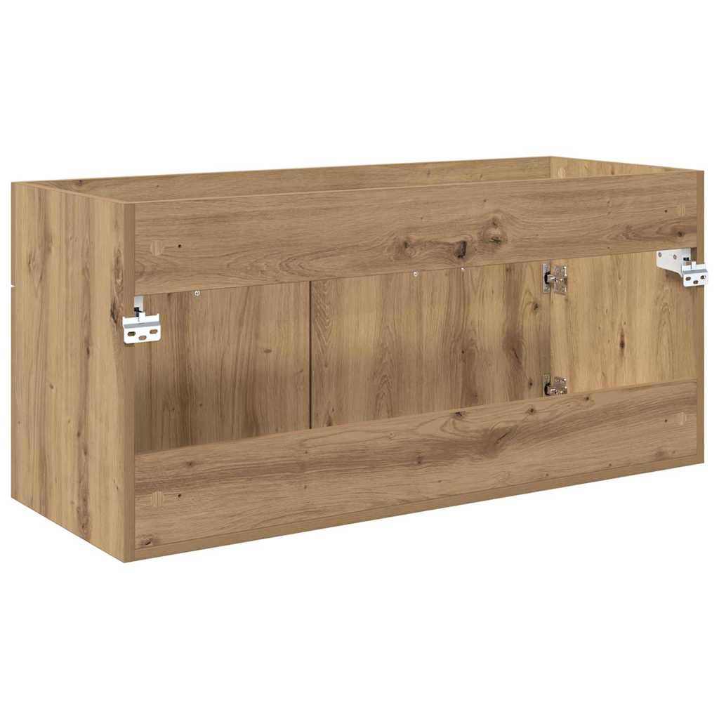 Washbasin Cabinet with Door Artisan Oak Wood Based Material