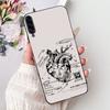 For Samsung Galaxy A90 5G Phone Case For Samsung A90 5G SM-A908B Elegant Floral Cat Painted Black Silicone Soft TPU Cases
