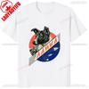 Laika USSR Funny Cartoon Dog Graphic Man T Shirt Hip Hop Harajuku Style Printed Women Clothing Streetwear Hipster Loose Soft Tee