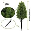 With Ground Stake Artificial Christmas Trees Lawn Decorations 60cm Christmas Tree Branch Artificial Shrubs Garden Accessories