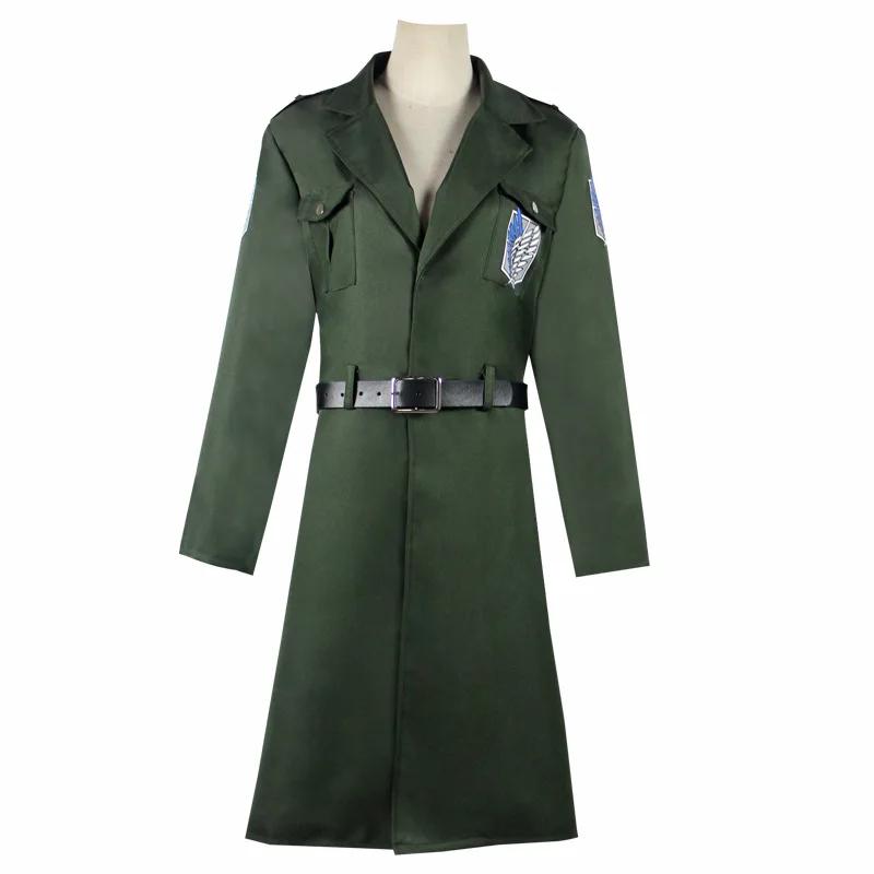 Attack on Titan Cosplay Anime Stagione 4 Corpo di Ricerca Eren Jager Armin Arlert Giacca Verde Scuro Costumi di Halloween per Donne Uomini