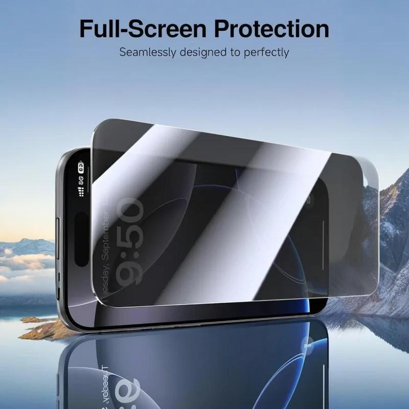 3Pcs Anti Spy Tempered Glass for iPhone 17 16 15 14 Pro Max 15 16 Plus Screen Protector for iPhone 13 12 11 Pro 17 Air XR XS Max