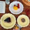 French Style Relief Ceramic Plate Luxury Restaurant Steak Dessert Plates Creative Solid Color Tableware Exquisite Home Rice Bowl