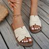 White Flat Slippers Beach Casual Women Shoes Indoor Outdoor Wear Slides Women Lightweight Sandals Designer Outdoor Slippers