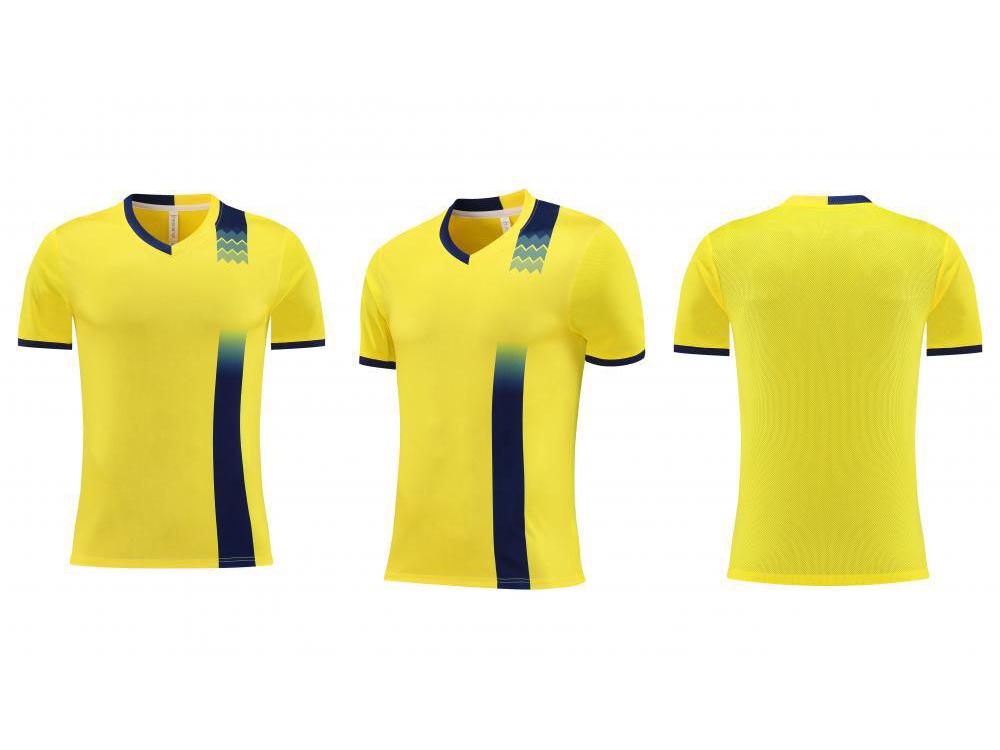 Custom Quick-Dry Polyester Football Jersey Short Sleeve Team Kit with Logo