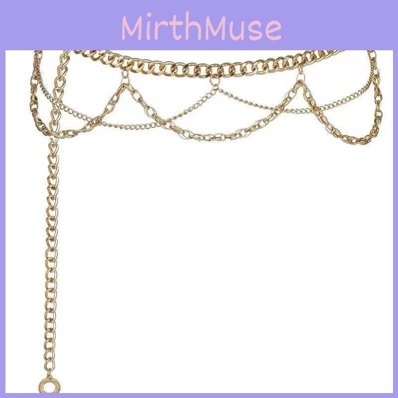 Metal Waist Chain For Women With Engraved Design Fashion Accessory For Summer Wear