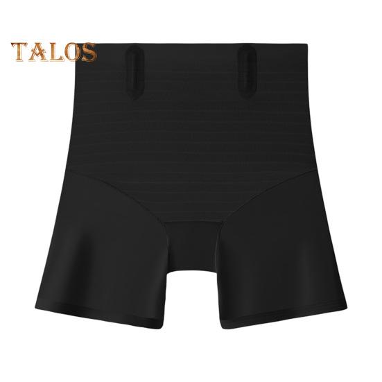 

Утягивающие брюки с высокой талией для женщин, утягивающие шорты для ягодиц, дышащее утягивающее нейлоновое нижнее белье для коррекции фигуры до середины бедра L чёрный