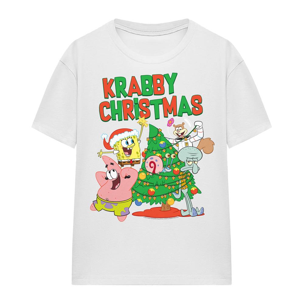 SpongeBob SquarePants Unisex Adult Decorating Christmas Tree T-Shirt