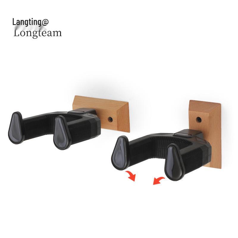 Beech Wood Automatic Lock Guitar Wall Mount for Folk & Electric Guitars
