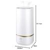 Iris Ohyama Humidifier Ultrasonic Humidification Volume 230ml Tank Capacity 3L Tatami 13 Hours Continuous Humidification Water Supply from Above Small